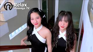 Two of the most beautiful masseuses Legendary masseuses in the barbershop  Vietnam massage [upl. by Retla843]