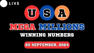 Mega Millions Lottery Drawing for Sep 20 2024  Live Winning Numbers amp Results [upl. by Doownyl]