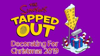 The Simpsons Tapped Out 502 Decorating For Christmas 2019 [upl. by Roydd988]