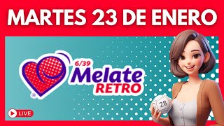 MELATE RETRO Resultados de HOY 23 de enero 2024 ✅ [upl. by Iaht]