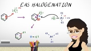 Aromatic Halogenation Mechanism  EAS Vid 3 by Leah4sci [upl. by Arised45]