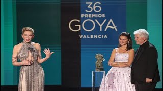 Traducción simultánea Valencia · Cate Blanchett · Premios GOYA 2022 [upl. by Israeli]