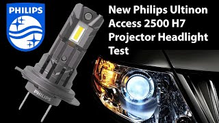 Philips Ultinon Access 2500 H7 H18 LED  Projector Headlight Test [upl. by Tabber]