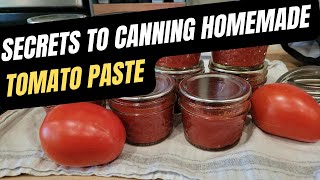 Unlock Secrets to Canning Homemade Tomato Paste [upl. by Eelimaj]