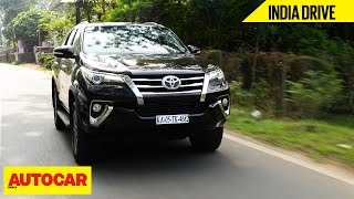 Toyota Fortuner  India Drive  Autocar India [upl. by Nadaha186]