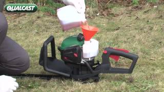 How to start your 2 stroke Qualcst garden power tool [upl. by Ahtnams]