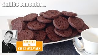 Sablés au chocolat  Recette par Chef Sylvain [upl. by Pritchard]