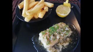 Pollock Fish Fillets in Lemon Butter Sauce [upl. by Yeldoow288]