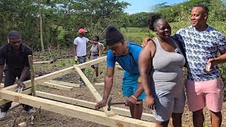 How they do it in Westmoreland  my sister house starts today  building a house for my big sister [upl. by Imelida60]