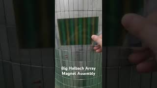 Thousands of NdFeB Magnets Form the Halbach Array Assembly 14 meters highFor Filter Application [upl. by Eatnuahc]