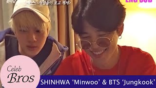 Shinhwa Minwoo amp BTS Jungkook Celeb Bros S8 EP5 quotOlder bros are watching“ [upl. by Ogden]