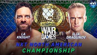 WWE 2K24 NXT WARGAMES LA KNIGHT VS ILJA DRAGUNOV FOR THE NORTH AMERICAN CHAMPIONSHIP [upl. by Lhadnek294]