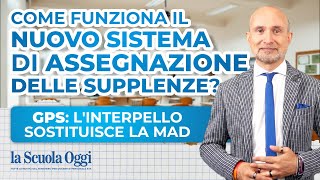 Nuovo sistema di chiamata per le supplenze scuola ➡️ interpello telematico al posto della MAD [upl. by Hinch]