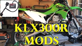 Mods Kawasaki KLX300R 2022  DynoJet Power Commander V  T6 Pro Circuit Exhaust [upl. by O'Kelly]