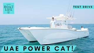 Silvercat 34CC  Test Drive with twin Yamaha 300Hp Outboards [upl. by Ramad]