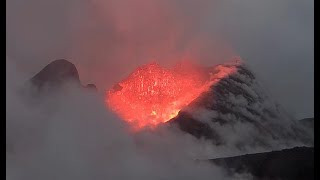 What happens when it snows on a volcano [upl. by Anderegg772]