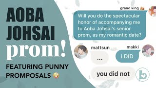 Aoba Johsai PROM IwaOi MatsuHana Prom series extra ep — Haikyuu texts [upl. by Elleinnod214]