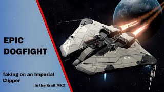 Krait MK2 vs Imperial Clipper  Elite Dangerous [upl. by Mariejeanne]