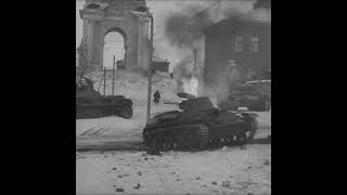 Soviet KV1 knocked out in Venev at point blank range by Panzer IIIs in November 1941 [upl. by Hogen]