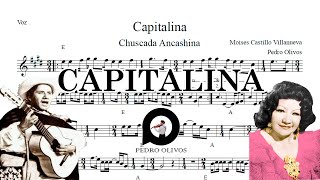 Capitalina Huayno Ancashino  Partitura y Acordes [upl. by Alford]