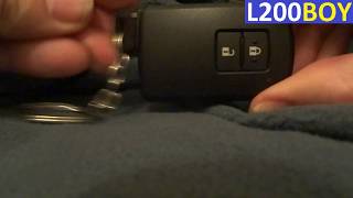 Toyota Yaris key fob remote control battery change CR2032 replacement [upl. by Huskey]