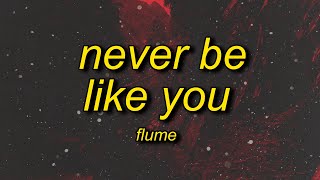 baby please believe me come on take it easy  Flume  Never Be Like You feat Kai Lyrics [upl. by Duff]