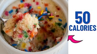 Low calorie vanilla mug cake recipe Low calorie mmicrowave snacks [upl. by Uy139]