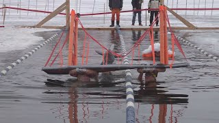 Lake Memphremagog sees worldwide travelers for the 10th Winter Swimming Festival [upl. by Nettie]