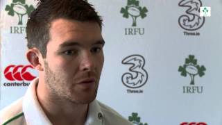 Irish Rugby TV Peter OMahony France Preview [upl. by Masera]