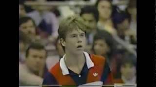 Stefan Edberg vs Yannick Noah 1985 Memphis Final 22 [upl. by Isacco891]