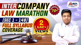 INTER COMPANY LAW Marathon  Sec 1 To 148  For NovDec 22  MEPL Mohit Agarwal [upl. by Anawot]