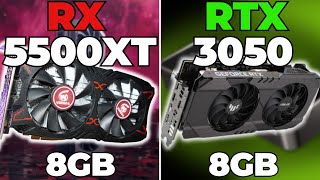 RX 5500 XT vs RTX 3050  Test in 15 Games  in 2024 [upl. by Sihtnyc]