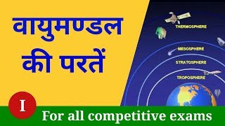 Atmosphere layers in hindi  Vayumandal ki paraten  Atmosphere layers  NEXT EXAM [upl. by Etnauj]