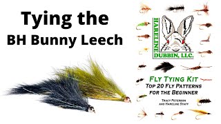 Fly Tying the Beadhead Bunny Leech  Hareline Fly Tying Material Kit [upl. by Eelac]