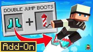 Double Jump Boots AddOn  Minecraft Marketplace Addon  Showcase [upl. by Anamuj]