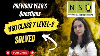 NSO National Science Olympiad SOF Level 2 Class 7 Previous Year 202223 Questions SOF 2023 [upl. by Yla]