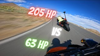 SuperMoto Or S1000rr Which is faster on track UNCUT [upl. by Vargas]