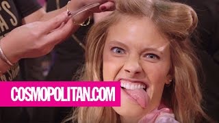 Victorias Secret Models Funniest and Sexiest Faces  Cosmopolitan [upl. by Korney]