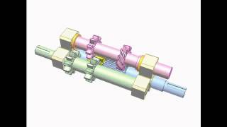 Mechanism for converting twoway to oneway rotation 5 [upl. by Orland]