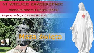 0808 g 1800 Msza święta  WZNSM 2022  św Dominika prezbitera  NIEPOKALANÓW – Bazylika [upl. by Angadreme]