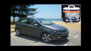 Volkswagen VW Polo 6R Headlight Headlamp Removal and bulb replacement [upl. by Kara32]