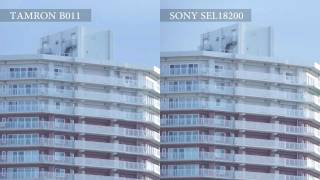 TAMRON 18200mm F3563 Di Ⅲ VC Model B011 vs SONY SEL18200 [upl. by Romeo27]