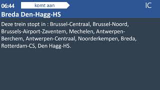 038 SNCBNMBS Bru MidiZuid  La HayeDen Haag [upl. by Drape792]