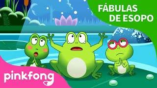 Las Ranas que Deseaban un Rey  Fábulas de Esopo  Pinkfong Cuentos Infantiles [upl. by Ative]