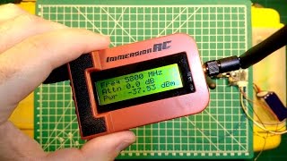 ImmersionRC RF Power Meter Review amp Sample Measurements VTX amp Antennas [upl. by Ellenehs]