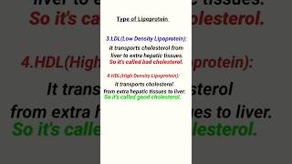 Type of Lipoproteins ll Good Cholesterol ll Bad Cholesterol mltclasses dmltvideo biochemistry [upl. by Ambrosi]