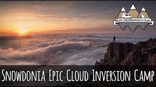 Mountain Solo Wild Camping  Rare Cloud Inversion Glyder Fach Tryfan Snowdonia [upl. by Gnni452]