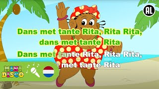 DANS MET TANTE RITA  Kinderliedjes  Karaoke  Minidisco [upl. by Porcia]