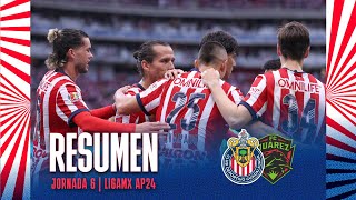 RESUMEN Y GOLES Chivas 50 FC Juárez  Jornada 6 Apertura 2024 [upl. by Annawt]