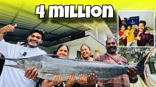 40 KG KING FISH 🔥  4 MILLION CELEBRATION [upl. by Ellerred]